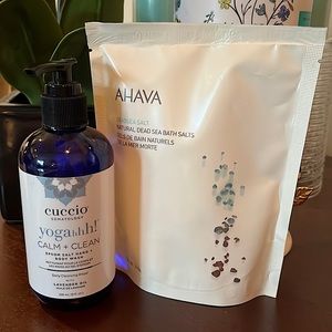 Cuccio Somatology and Ahava relax and calm duo